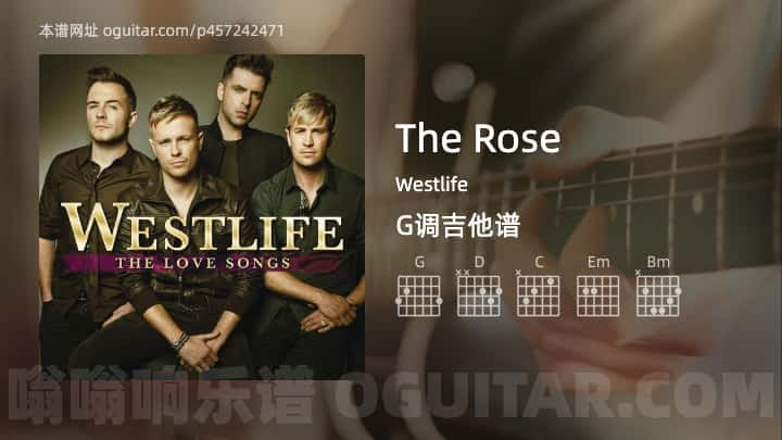 The RoseWestlife吉他谱