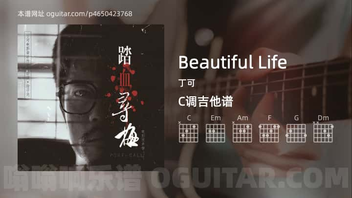 Beautiful Life丁可吉他谱