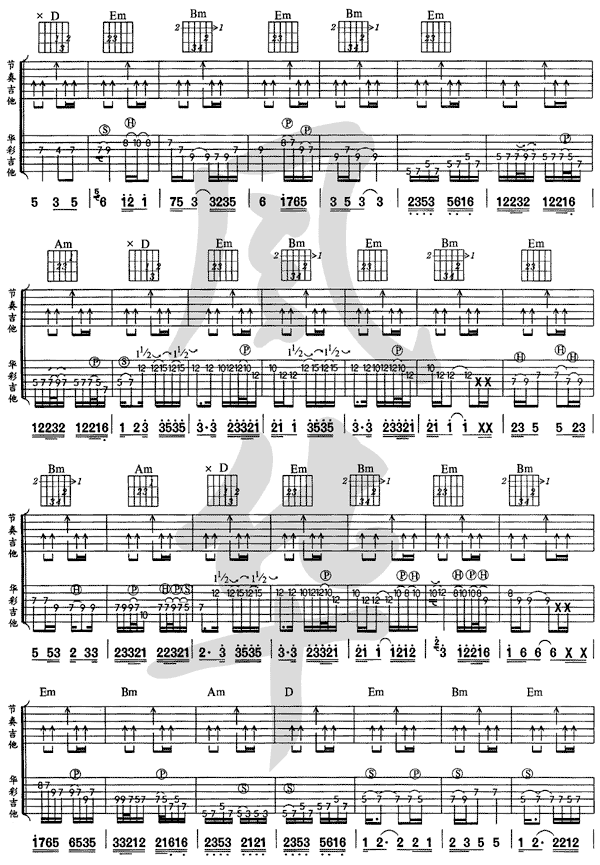 挪威森林(最完整版)吉他谱第2页