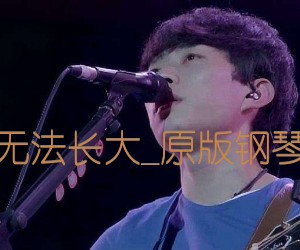 《无法长大吉他谱》_赵雷_原版钢琴_C调_吉他图片谱4张