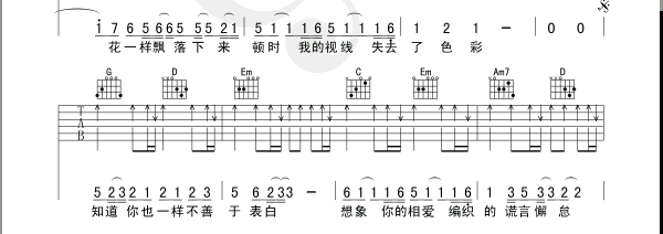 泪桥吉他谱第2页