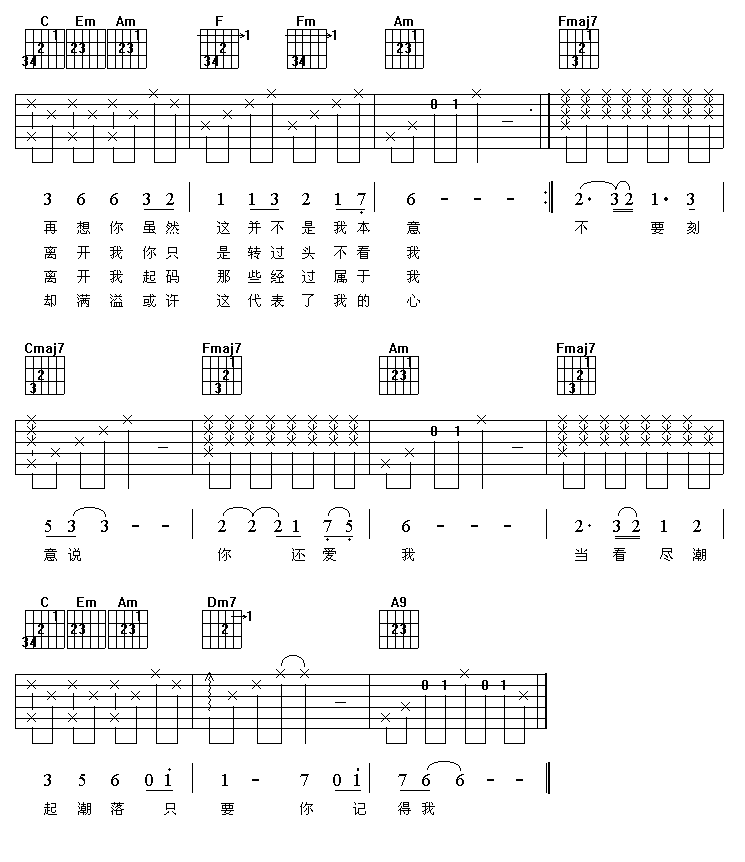 盛夏的果实吉他谱第2页