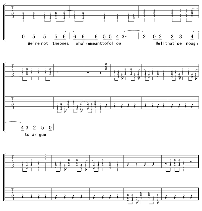 AmericanIdiot吉他谱第7页