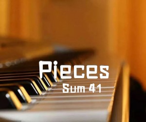 《Pieces吉他谱》_Sum 41_F调_吉他图片谱12张