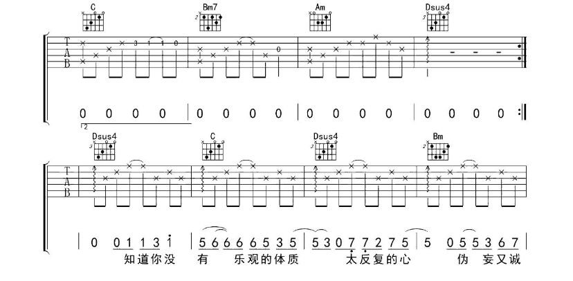 《双子吉他谱》_Assen捷_G调 图6