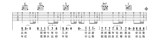 《理想吉他谱》_赵雷_G调 图四