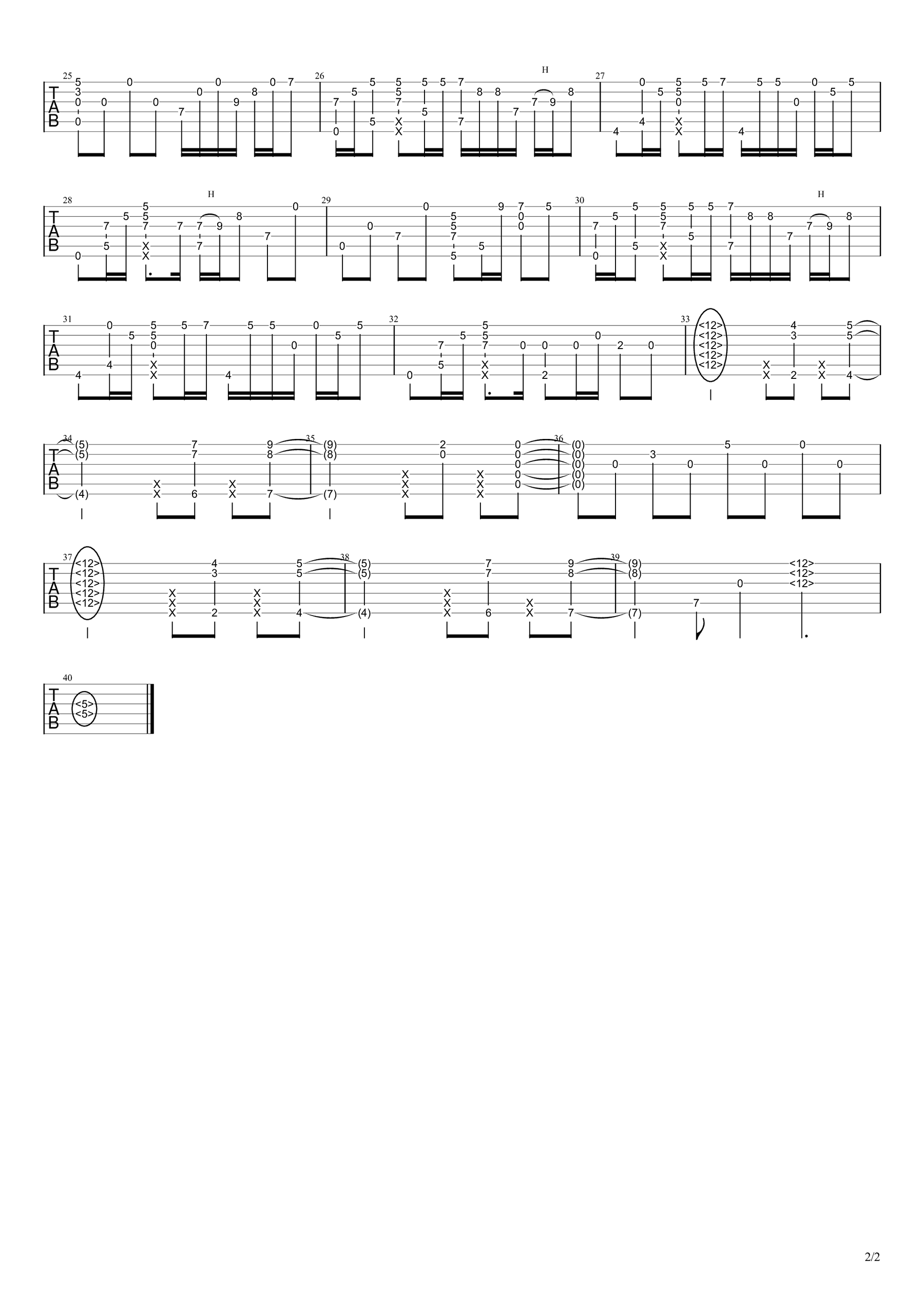 《你的名字》没什么大不了指弹谱2