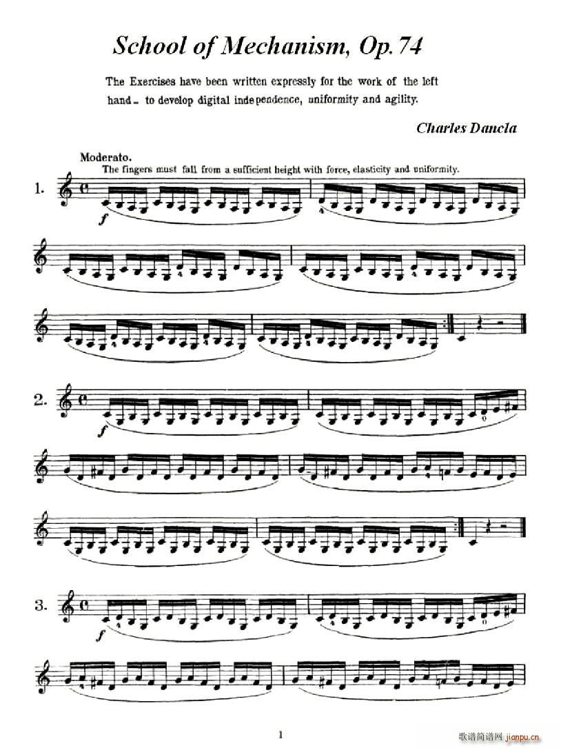 School of Mechanism,Op.74（小提琴技巧 作品.74）