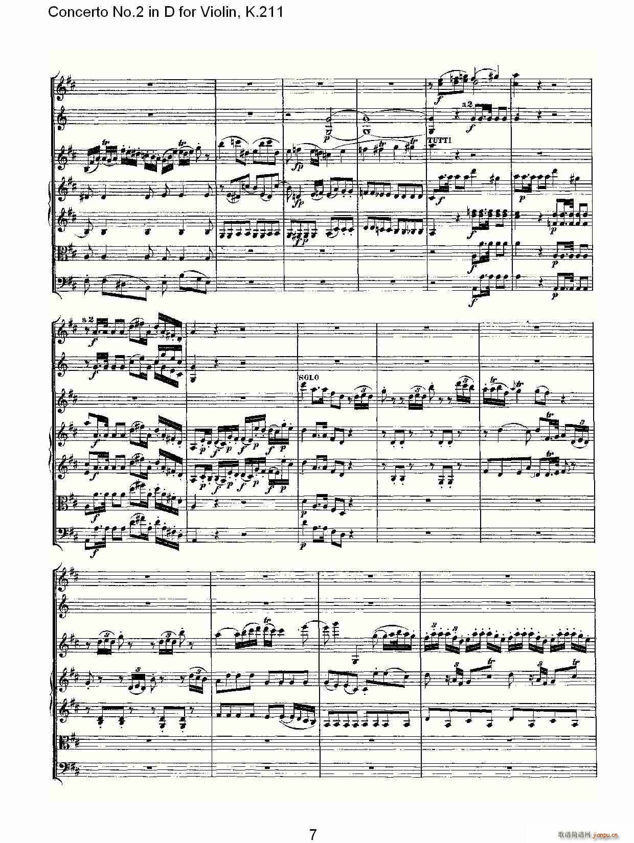 Concerto No.2 in D for Violin, K.211（D调小提琴第二协奏曲, ）