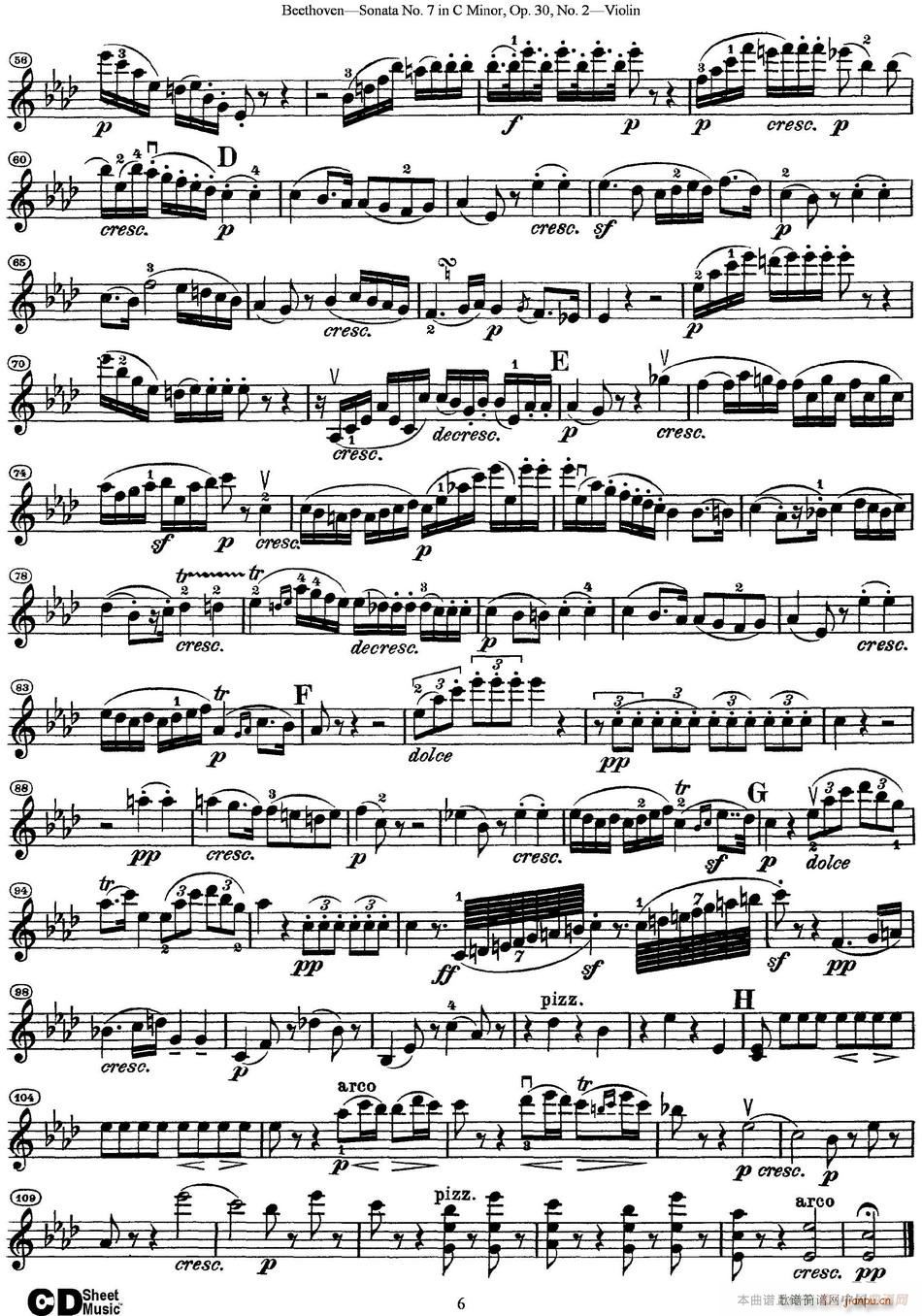 Violin Sonata No 7 in C Minor Op 30 No 2