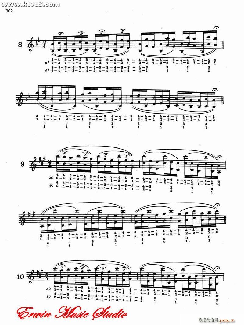 德米特里 康斯坦丁 多尼斯 24条小提琴三度和八度指法高级演练