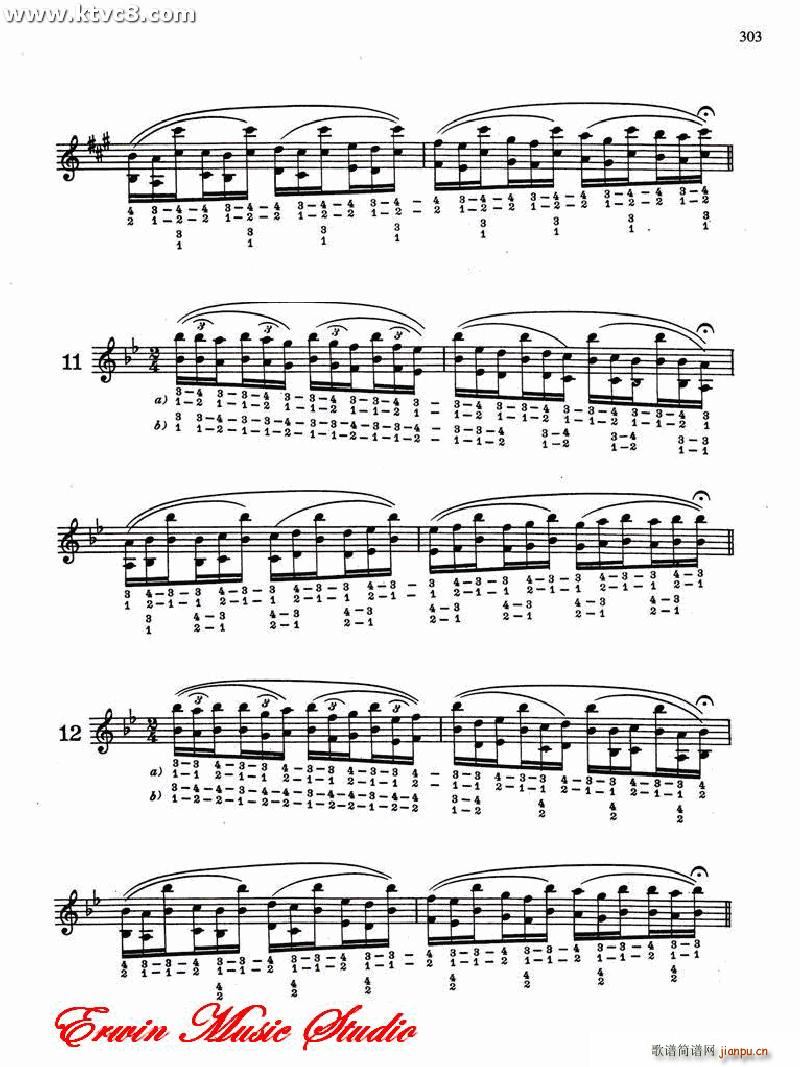 德米特里 康斯坦丁 多尼斯 24条小提琴三度和八度指法高级演练