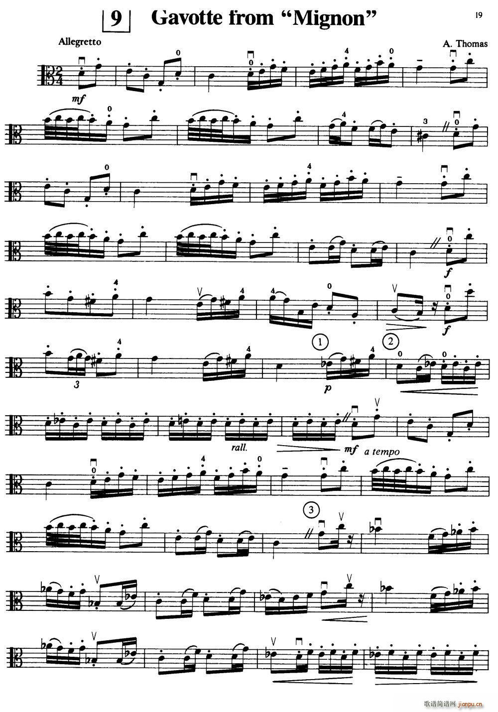 Gavotte From mignon(小提琴谱)1