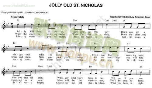 104.JOLLY OLD ST. NICHOLAS