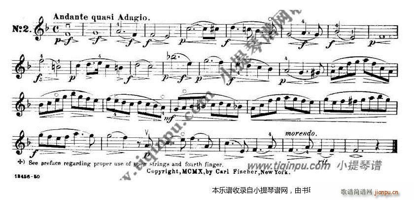 开塞36首小提琴练习曲 1 9 2
