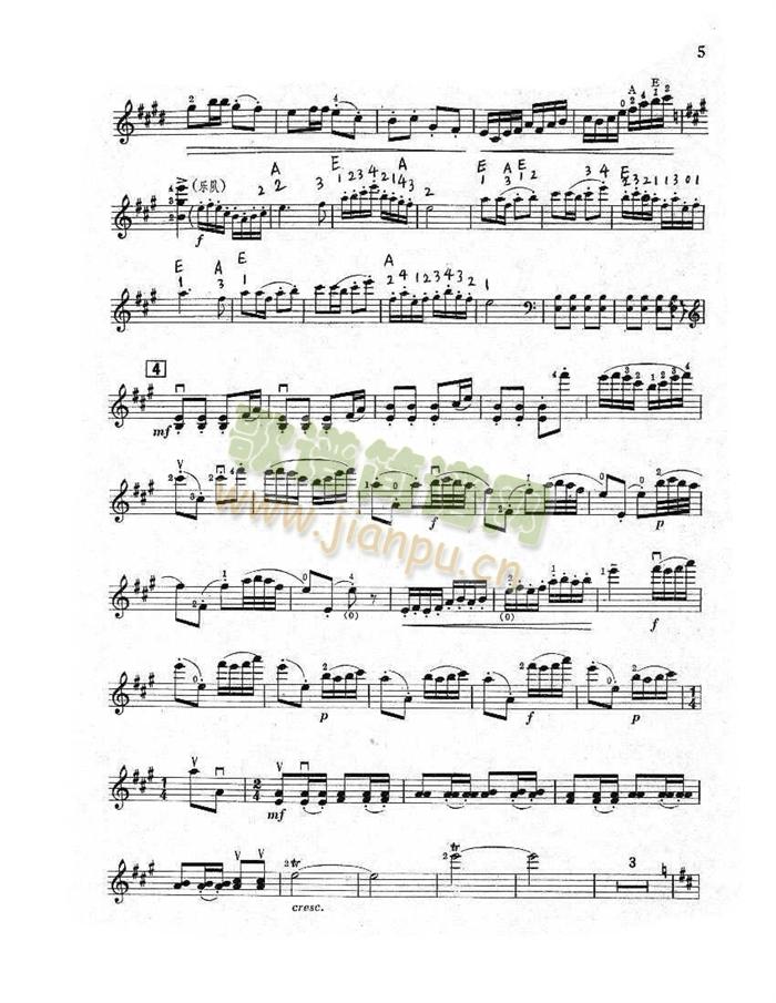 小提琴全剧谱 4