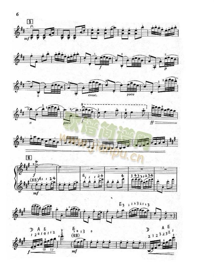 小提琴全剧谱(小提琴谱)5