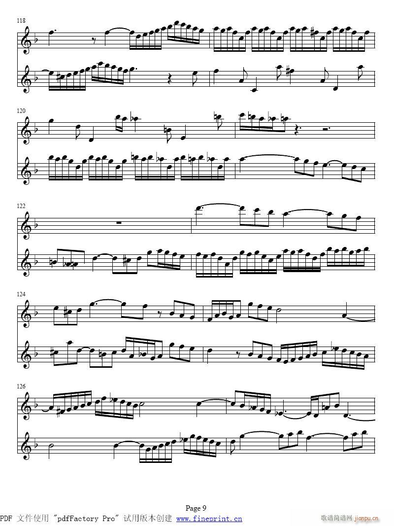 d小调两支小提琴协奏曲8-14提琴 2