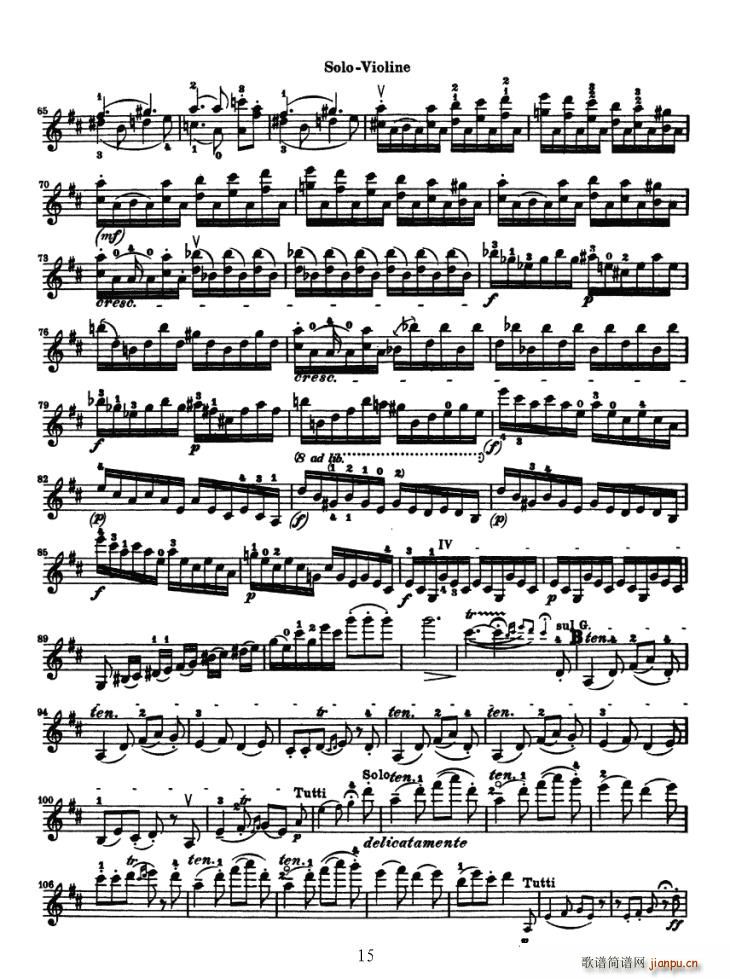 Konzert fur Violine（贝多芬小提琴协奏曲）