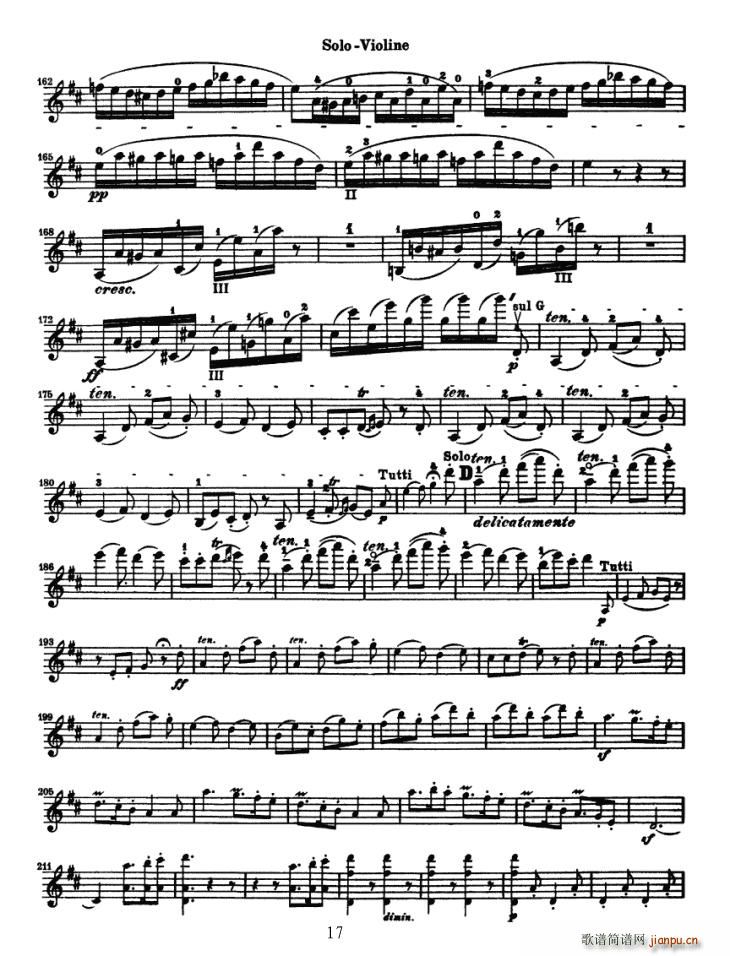 Konzert fur Violine（贝多芬小提琴协奏曲）
