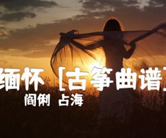 缅怀  [古筝曲谱]吉他谱_阎俐  占海_原版弹唱吉他简谱