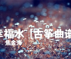 《幸福水  [古筝曲谱]吉他谱》_焦金海_吉他图片谱1张