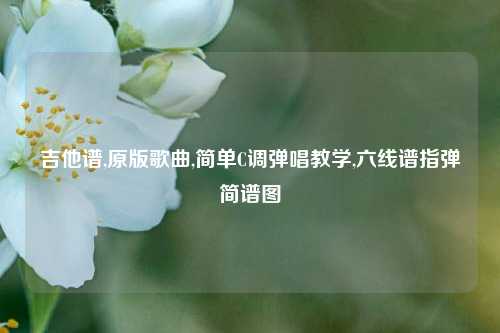 吉他谱,原版歌曲,简单C调弹唱教学,六线谱指弹简谱图